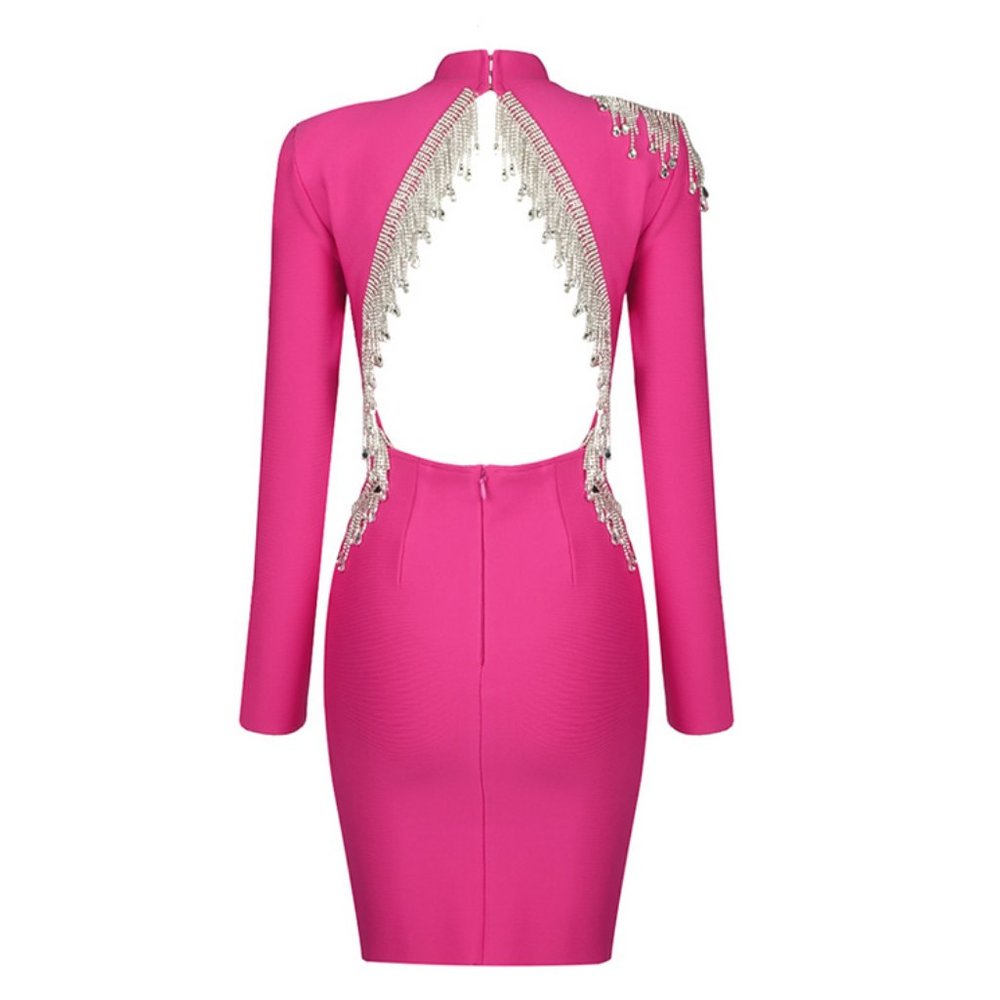 Rump wrap slim dress - Picture 2 of 7
